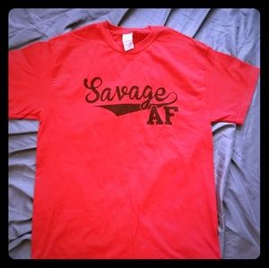 NWOT graphic t shirt savage AF unisex